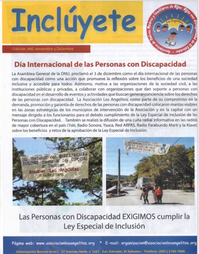 BOLETÍN INCLÚYETE #60- NOVIEMBRE Y DICIEMBRE