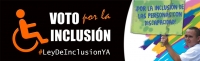 Lanzamiento de la campaña "Voto por la Inclsuion"